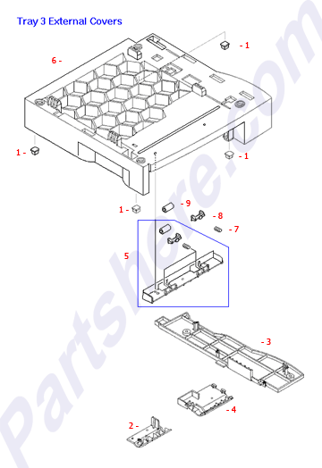 HP parts picture diagram for RB2-3484-000CN-C, RB2-3484-020CN, RS6-2063-000CN, RB2-2816-000CN, RB2-3485-000CN, RB2-3471-040CN, RB2-3484-000CN-R, RB2-3479-000CN, RB2-3484-000CN, RB2-3480-000CN, RB2-3489-000CN, RG5-4394-020CN
